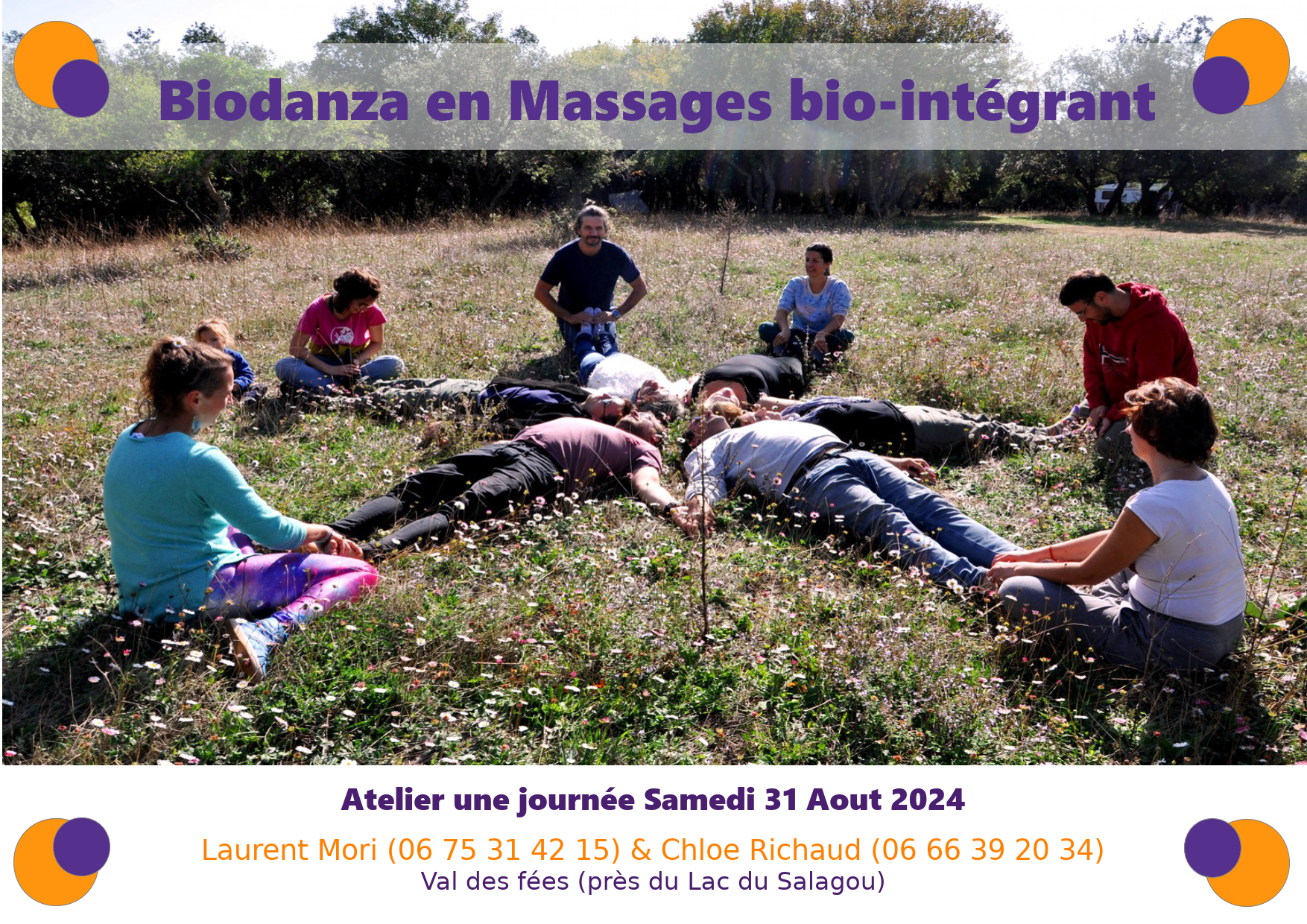 Laurent MORI - Biodanza en Massages - 31 aout 2024 - Félines Minervois